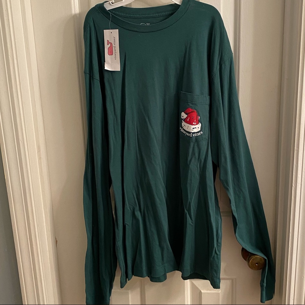 green christmas vineyard vines shirt